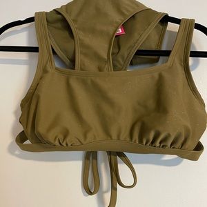 Green with gold sparkles two piece comfy